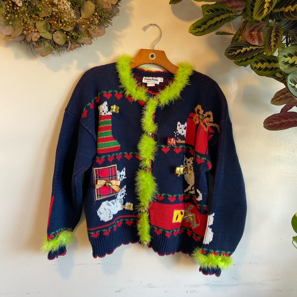 Ugly Christmas sweater with Cats